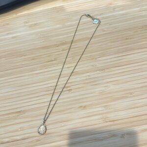 Kendra Scott necklace - 18” gold with clear stone